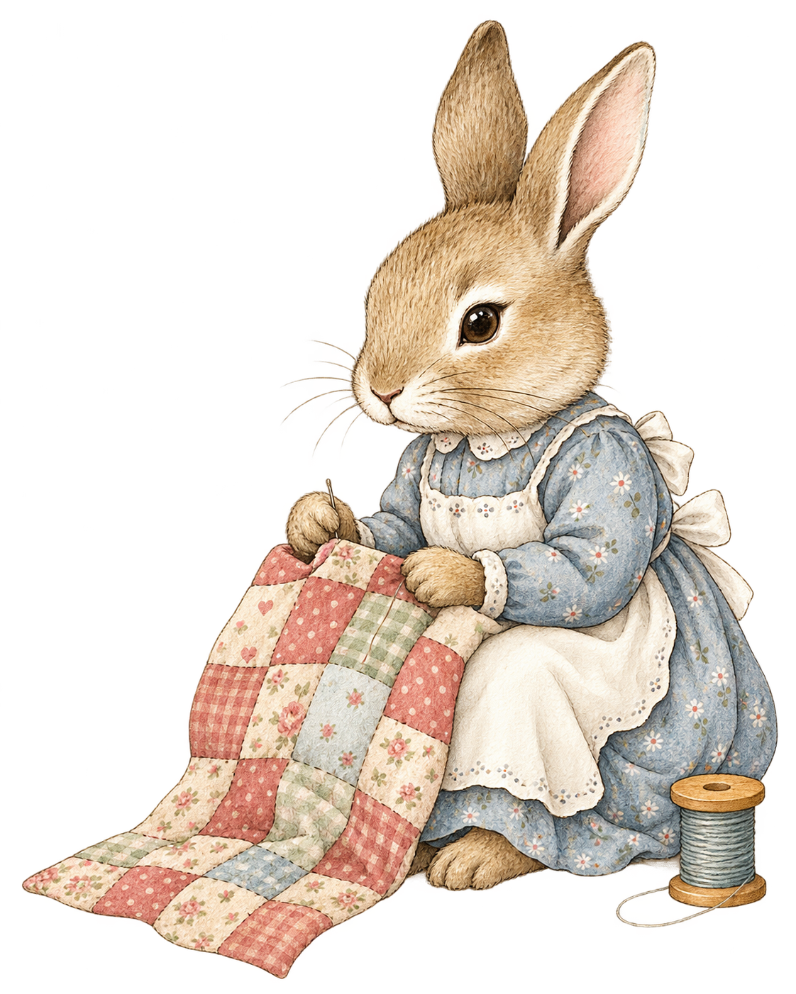 Rabbit sewing patchwork